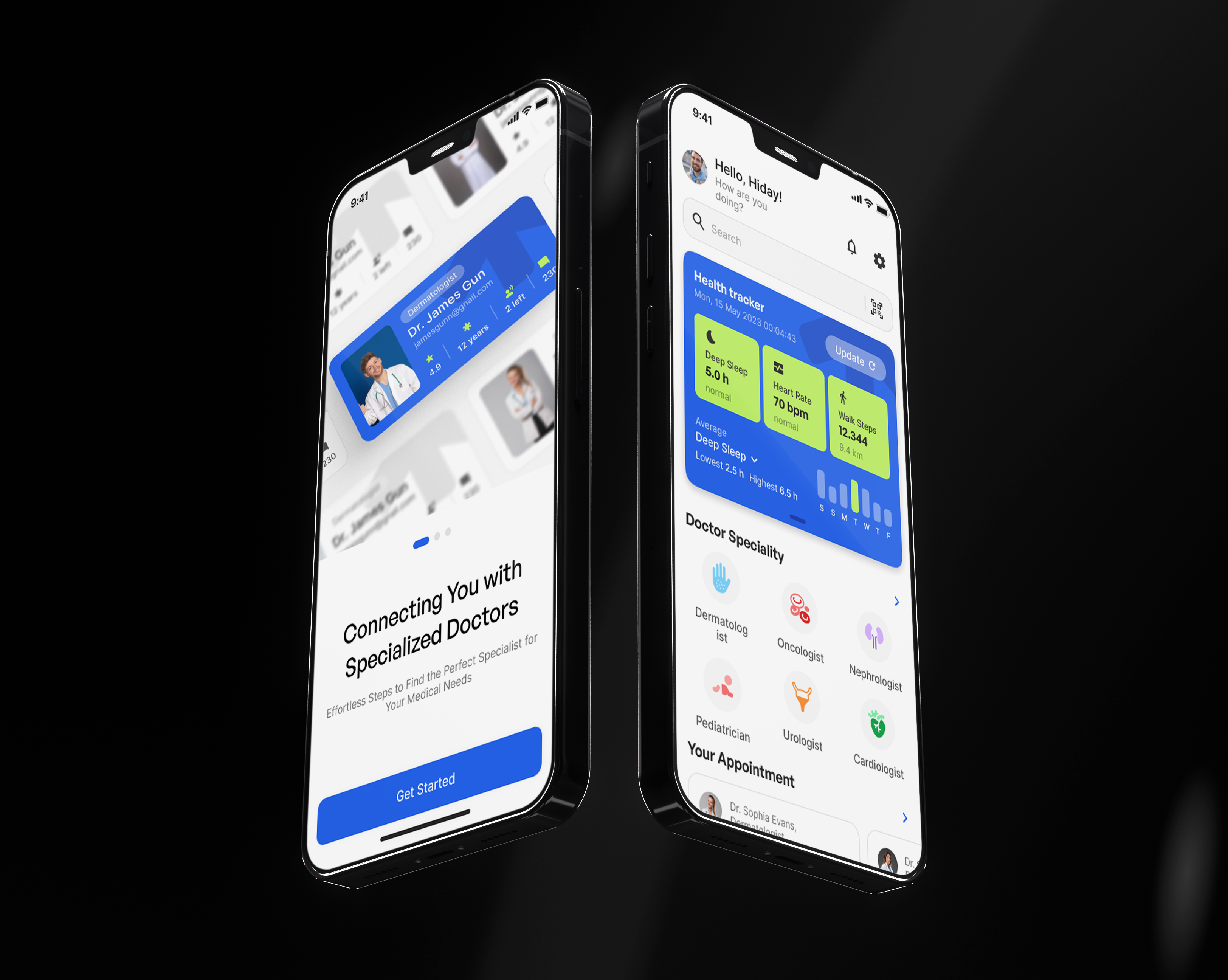 Health & Wellness mobile app showcase